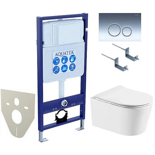 Комплект инсталляции Aquatek Standard INS-0000012 с клавишей KDI-0000018 крепежом KKI-0000002 унитазом ОБЕРОН AQ1365T-00 с сиденьем SET Aquatek ОБЕРОН T KDI18 Комплект инсталляции Aquatek Standard INS-0000012 с клавишей KDI-0000018 крепежом KKI-0000002 унитазом ОБЕРОН AQ1365T-00 с сиденьем SET Aquatek ОБЕРОН T KDI18