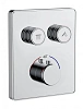 Смеситель для душа Wonzon &amp; Woghand (WW-INF322A-CR) термостатический встраиваемая на 2 потребителя, хром