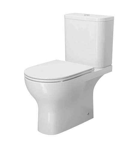 Унитаз напольный Ambassador Abner 107K19001RS (670x360x780) безободковый, с тонкой крышкой Унитаз напольный Ambassador Abner 107K19001RS (670x360x780) безободковый, с тонкой крышкой