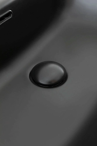 Донный клапан Aquanet черный матовый, с переливом 00333929 Донный клапан Aquanet черный матовый, с переливом 00333929