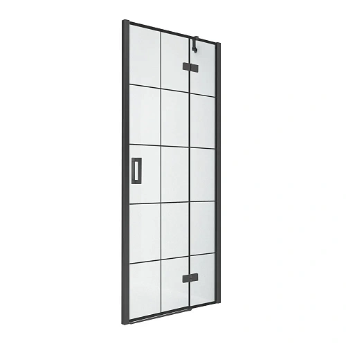 Душевая дверь NEW TRENDY NEW RENOMA BLACK R 110x195 D-0371A (черный) Душевая дверь NEW TRENDY NEW RENOMA BLACK R 110x195 D-0371A (черный)