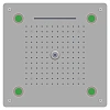 Верхний душ RGW Shower Panels SP-73 хром