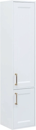 Шкаф-пенал Aquanet Бостон new R 35 00347184 белый сатин ручки золото Шкаф-пенал Aquanet Бостон new R 35 00347184 белый сатин ручки золото