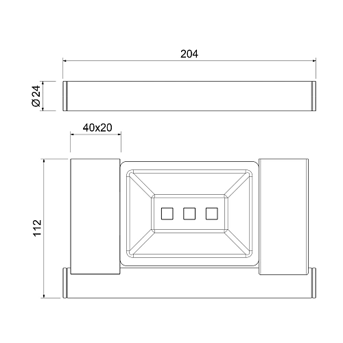 Полка Timo Luiro 18522/17 золото матовое Полка Timo Luiro 18522/17 золото матовое