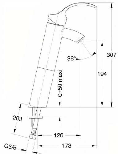 Смеситель для раковины Jacob Delafon Salute E72082-CP Смеситель для раковины Jacob Delafon Salute E72082-CP