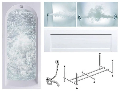 Акриловая ванна Timo MIKA MIKA1670-KT16-SPV1505-T-CM-FP16S 160x70 гидромассажная 6 джет Акриловая ванна Timo MIKA MIKA1670-KT16-SPV1505-T-CM-FP16S 160x70 гидромассажная 6 джет