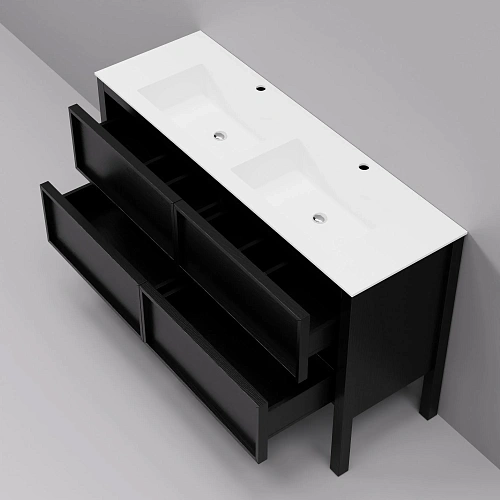 Тумба с раковиной ArtDecco Elisa 140 AES14F78D100 черный дуб Тумба с раковиной ArtDecco Elisa 140 AES14F78D100 черный дуб