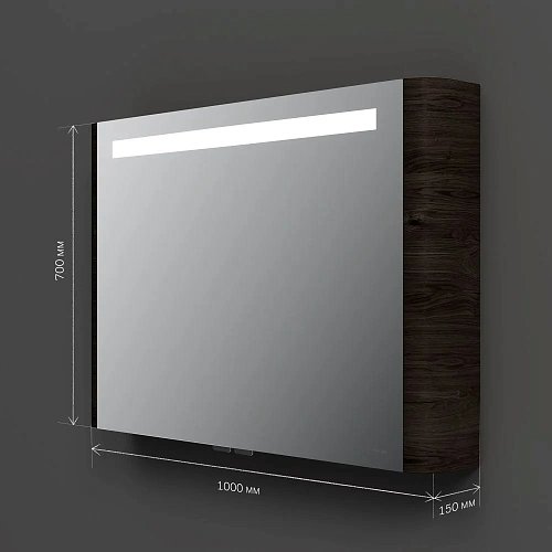 Зеркальный шкаф AM.PM Sensation M30MCX1001TF 100 см, с подсветкой, табачный дуб Зеркальный шкаф AM.PM Sensation M30MCX1001TF 100 см, с подсветкой, табачный дуб