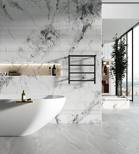 Полотенцесушитель электрический Wonzon & Woghand с полкой, черный матовый (WW-AL402-MB) Полотенцесушитель электрический Wonzon & Woghand с полкой, черный матовый (WW-AL402-MB)