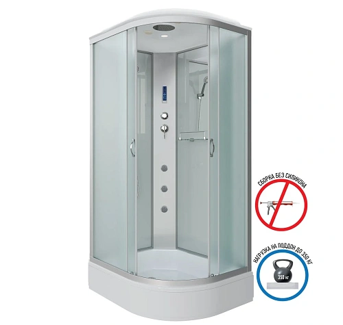 Душевая кабина Niagara Classic NG-33984-14LF (900х800х2150) средний поддон (26см) стекло матовое 339844LF Душевая кабина Niagara Classic NG-33984-14LF (900х800х2150) средний поддон (26см) стекло матовое 339844LF