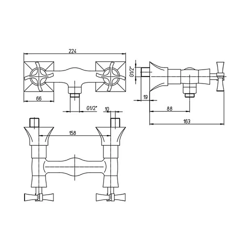 Смеситель для кухни Paini Nove 09CR591/90 выдвижной излив Смеситель для кухни Paini Nove 09CR591/90 выдвижной излив
