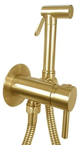 Гигиеническая лейка Paffoni ZDUP110HGSP золото медовое, брашированное Гигиеническая лейка Paffoni ZDUP110HGSP золото медовое, брашированное