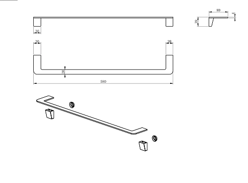 Полотенцедержатель Wonzon & Woghand хром (WW-V2101-CR) Полотенцедержатель Wonzon & Woghand хром (WW-V2101-CR)