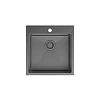 Кухонная мойка IDDIS Haze (HAZ49GMi77) нержавеющая сталь, графит, 490x510