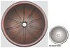 Картинка анонса товара «раковина медная bronze de luxe r308, цвет - old nickel silver (состаренное никелированное серебро),  r308_old_nickel_silver»