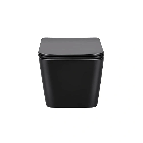 Унитаз подвесной Vincea Q-Line VT1-12MB, матовый черный, ультратонкое сиденье soft-close Унитаз подвесной Vincea Q-Line VT1-12MB, матовый черный, ультратонкое сиденье soft-close