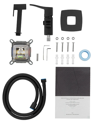 Гигиенический душ Wonzon & Woghand FLEX черный матовый (WW-88829072-MB) Гигиенический душ Wonzon & Woghand FLEX черный матовый (WW-88829072-MB)