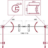 Душевая дверь BelBagno UNO-B-2-110-CH-Cr Душевая дверь BelBagno UNO-B-2-110-CH-Cr
