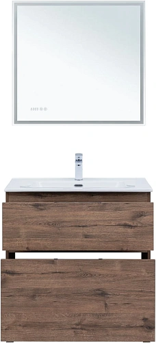 Тумба под раковину Aquanet Алвита New 80 00344129 напольная, дуб веллингтон табак Тумба под раковину Aquanet Алвита New 80 00344129 напольная, дуб веллингтон табак