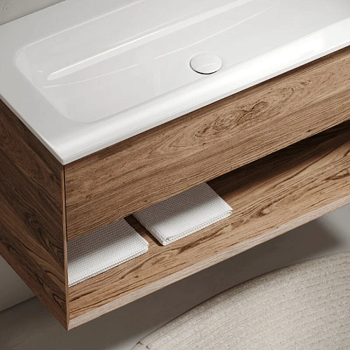 Тумба под раковину Sancos Marmi 1.0 MR1.0100ECH 995х445х520 дуб чарльстон, подвесная Тумба под раковину Sancos Marmi 1.0 MR1.0100ECH 995х445х520 дуб чарльстон, подвесная