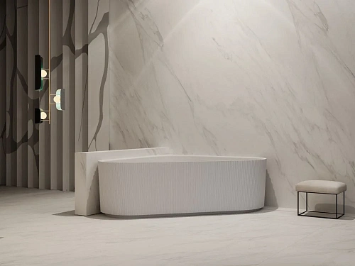 Акриловая ванна ABBER AB9446MW 150x150 универсальная, белая матовая Акриловая ванна ABBER AB9446MW 150x150 универсальная, белая матовая