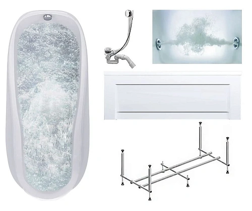 Акриловая ванна Timo KILO KILO1570-KT15-SPV1505-T-CM-FP15H 150x70 гидромассажная 6 джет Акриловая ванна Timo KILO KILO1570-KT15-SPV1505-T-CM-FP15H 150x70 гидромассажная 6 джет