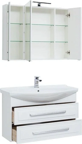 Комплект мебели Aquanet Остин 105 белый 00252222 Комплект мебели Aquanet Остин 105 белый 00252222