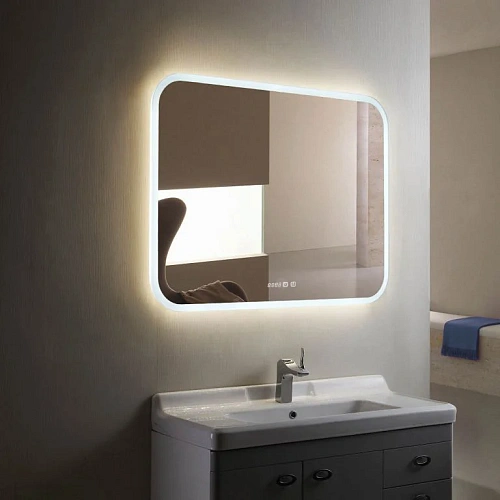 Зеркало Silver mirrors Стив 915х685 - 3 подогрев, часы, сенсорный выключатель ФР-00001060 Зеркало Silver mirrors Стив 915х685 - 3 подогрев, часы, сенсорный выключатель ФР-00001060