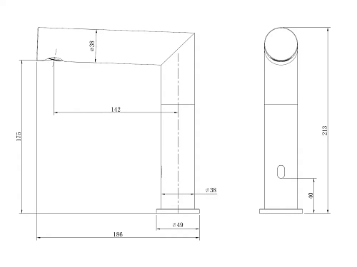 Смеситель для раковины ABBER Perfekte 316 AF8A101BGS сенсорный золото брашированное Смеситель для раковины ABBER Perfekte 316 AF8A101BGS сенсорный золото брашированное