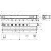 Скрытая часть Hansgrohe RainSelect для 5 потребителей 15313180 Скрытая часть Hansgrohe RainSelect для 5 потребителей 15313180
