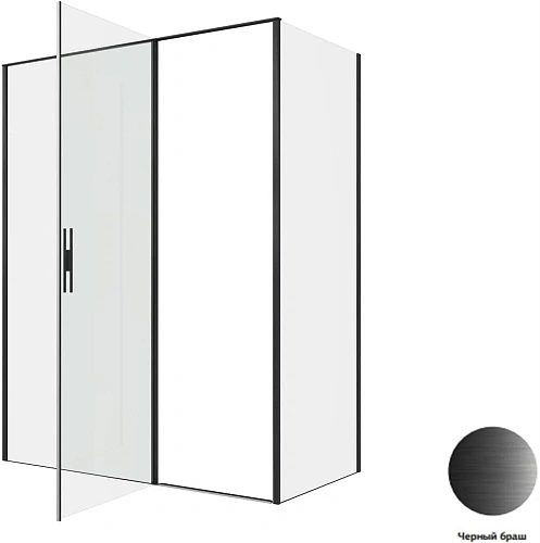 Душевой уголок Allen Brau Priority 160x80 3.31039.BBA + 3.31042.BBA черный браш Душевой уголок Allen Brau Priority 160x80 3.31039.BBA + 3.31042.BBA черный браш