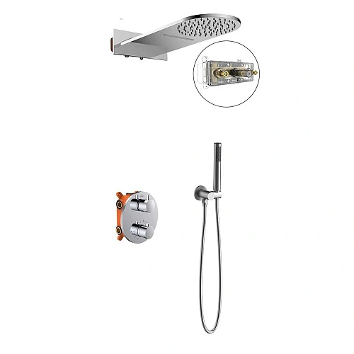 Душевая система Vincea VSFW-104TCH термостатический встраиваемая, хром Душевая система Vincea VSFW-104TCH термостатический встраиваемая, хром