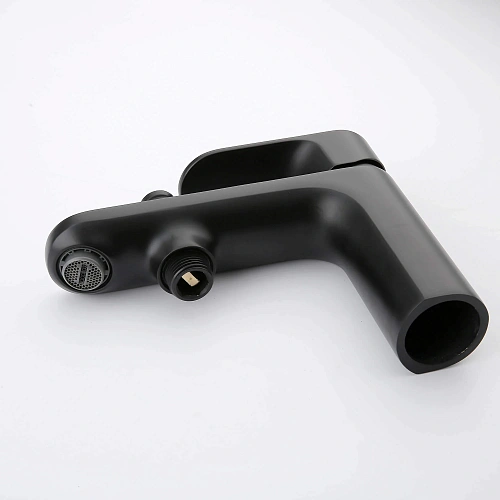 Смеситель на борт ванны Aquatek АЛЬФА AQ1944MB матовый черный Смеситель на борт ванны Aquatek АЛЬФА AQ1944MB матовый черный