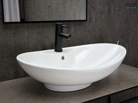 Раковина Gid N9004 51205 накладная белая 65x43.5x20