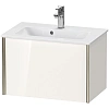 Тумба под раковину Duravit XVIU XV40780B122 подвесная компакт 61 см белая глянцевый Тумба под раковину Duravit XVIU XV40780B122 подвесная компакт 61 см белая глянцевый