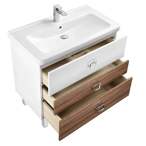 Тумба под раковину Aquaton Стамбул 85 М эбони темный 1A145901ST560 Тумба под раковину Aquaton Стамбул 85 М эбони темный 1A145901ST560