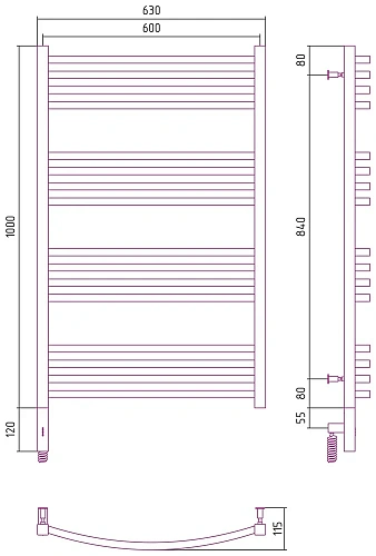 Полотенцесушитель электрический Сунержа Аркус 3.0 1000х600 МЭМ левый 032-5704-1060 Матовое золото Полотенцесушитель электрический Сунержа Аркус 3.0 1000х600 МЭМ левый 032-5704-1060 Матовое золото