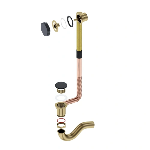 Слив-перелив Timo 8004/03 черный Слив-перелив Timo 8004/03 черный