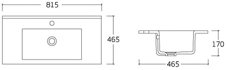 Раковина Vincea VBS-13980 белая Раковина Vincea VBS-13980 белая