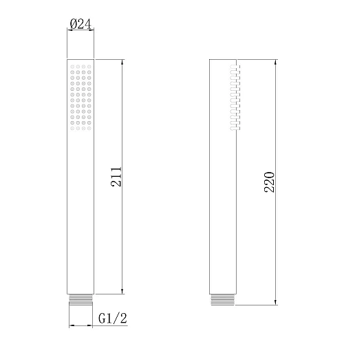 Душевая лейка ABBER AF0051W латунь, белый Душевая лейка ABBER AF0051W латунь, белый