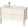 Картинка анонса товара «тумба под раковину duravit xviu xv44960b122 напольная 120 см белая глянцевый»
