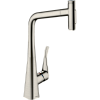 Картинка анонса товара «смеситель для кухни hansgrohe metris select m71 320 с вытяжным душем, 2jet 73820800, хром»
