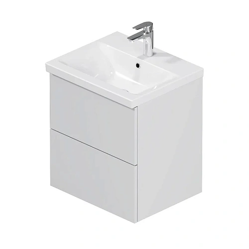 Тумба под раковину AM.PM Gem M90FHX0502WG подвесная, 50 см push-to-open, белый, Тумба под раковину AM.PM Gem M90FHX0502WG подвесная, 50 см push-to-open, белый,
