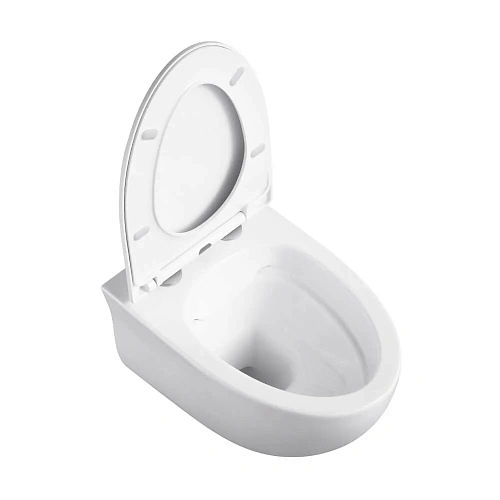 Унитаз подвесной Black&White W-751 Rimless / UF seat cover / Fixing screw (530x375x380) 751W00 Унитаз подвесной Black&White W-751 Rimless / UF seat cover / Fixing screw (530x375x380) 751W00