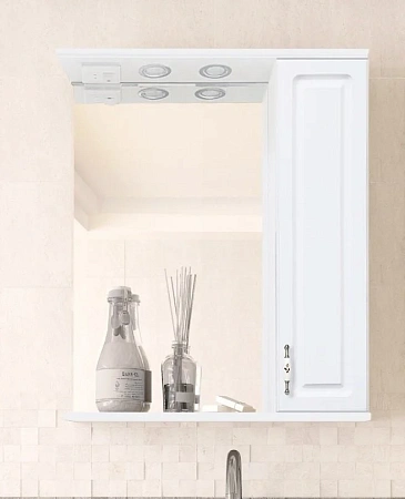 Зеркальный шкаф Style Line Олеандр-2 55/С, белый ЛС-00000049 Зеркальный шкаф Style Line Олеандр-2 55/С, белый ЛС-00000049