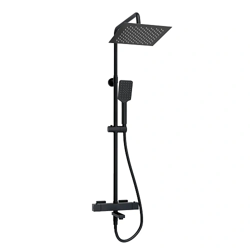 Душевая система WasserKRAFT A299.255.130.BM Thermo с термостатом черный Душевая система WasserKRAFT A299.255.130.BM Thermo с термостатом черный
