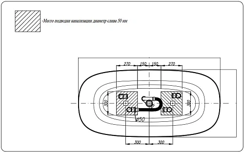 Ванна отдельностоящая Kolpa-San BLANCHE FS 180x85 561090 из искусственного камня kerrock Ванна отдельностоящая Kolpa-San BLANCHE FS 180x85 561090 из искусственного камня kerrock