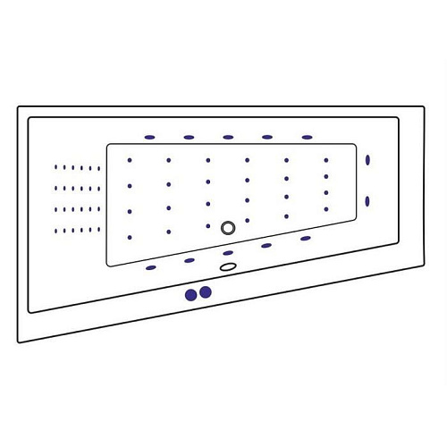 Акриловая ванна EXCELLENT Sfera Slim 170x100 L NANO хром WAEX.SFL17S.NANO Акриловая ванна EXCELLENT Sfera Slim 170x100 L NANO хром WAEX.SFL17S.NANO