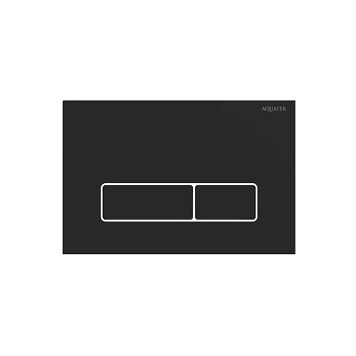 Клавиша смыва Aquatek KDI-0000064 HD черный матовый ободок хром Клавиша смыва Aquatek KDI-0000064 HD черный матовый ободок хром