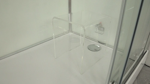 Душевая кабина Timo Premium HELMA (90x120x220) H-520R-T-CH/C стульчик прозрачный Душевая кабина Timo Premium HELMA (90x120x220) H-520R-T-CH/C стульчик прозрачный